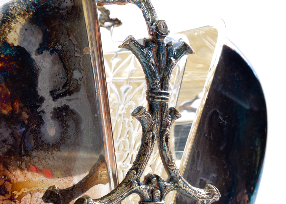 Antique Fenton Bros. Silver Plated Bread Warmer