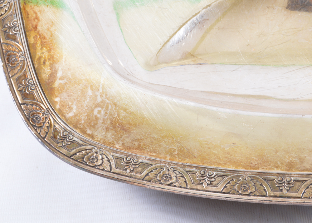 Three Silver Plated Serving Platters