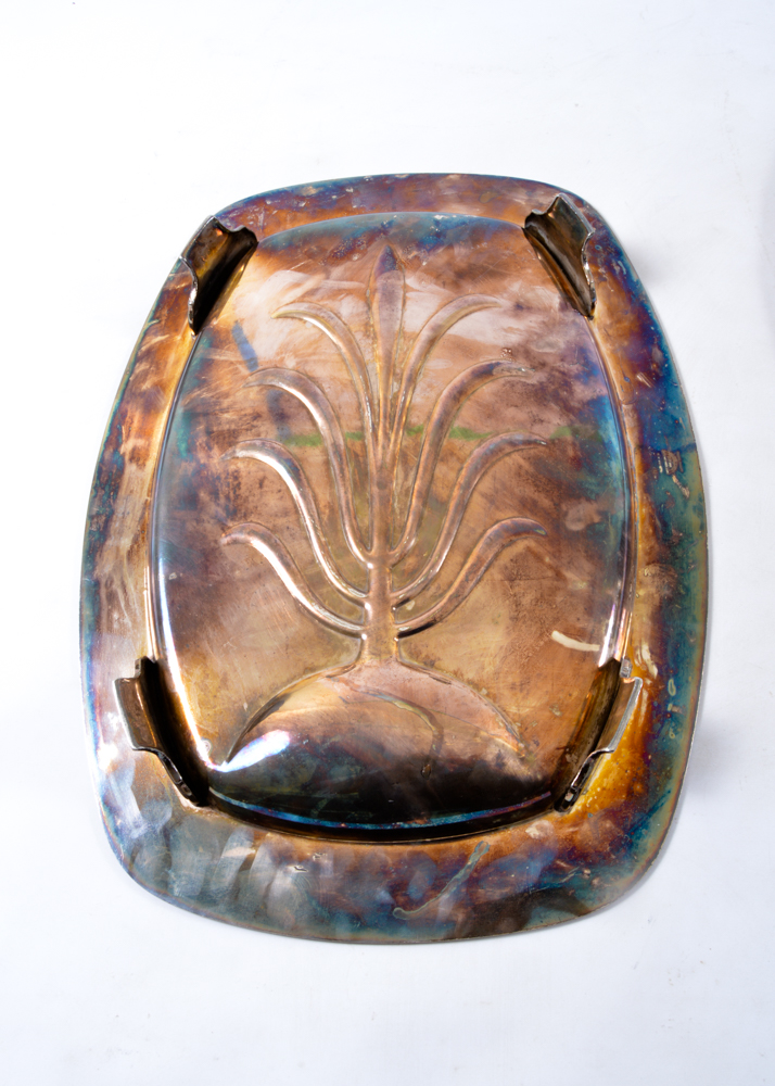 Three Silver Plated Serving Platters