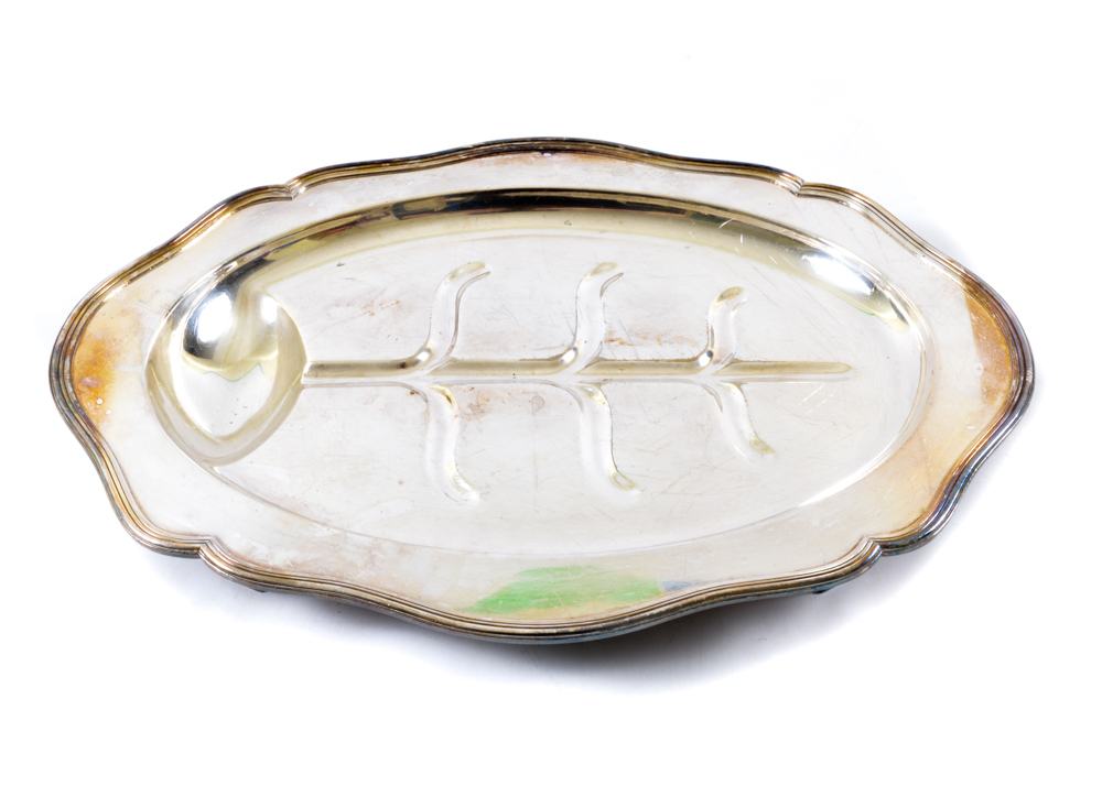 Three Silver Plated Serving Platters