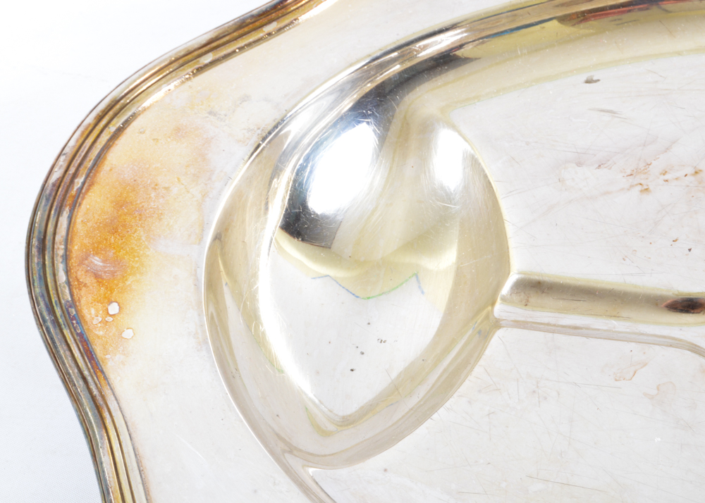 Three Silver Plated Serving Platters