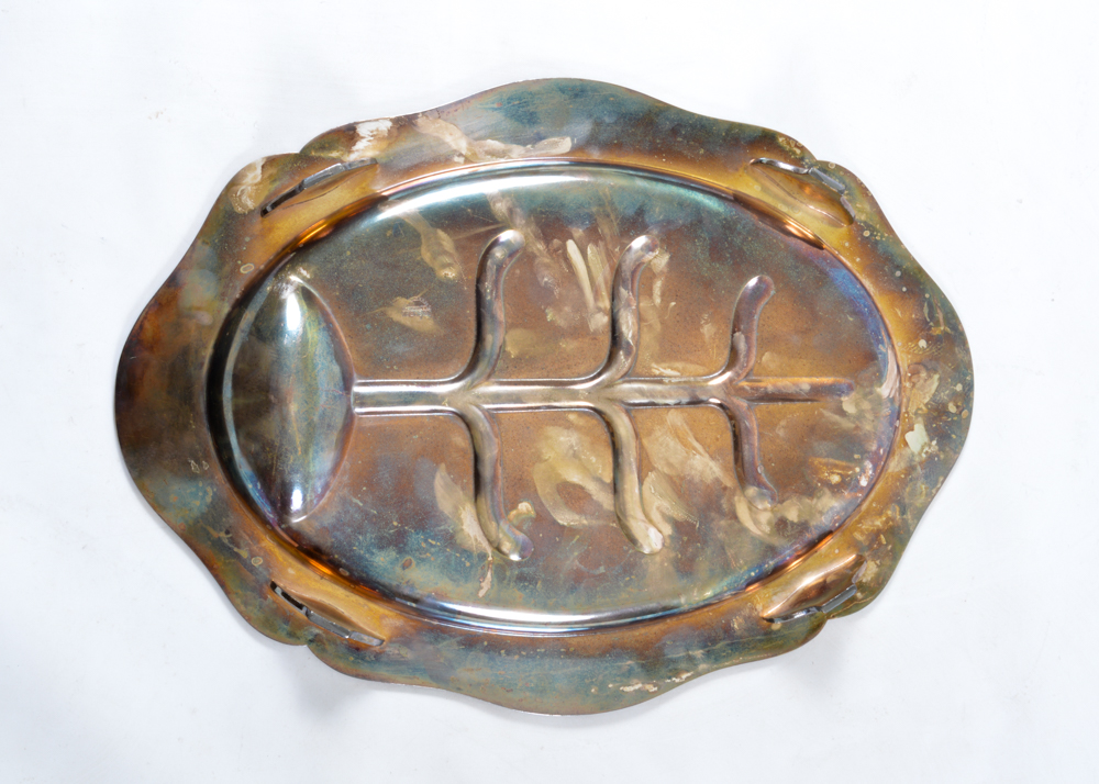 Three Silver Plated Serving Platters