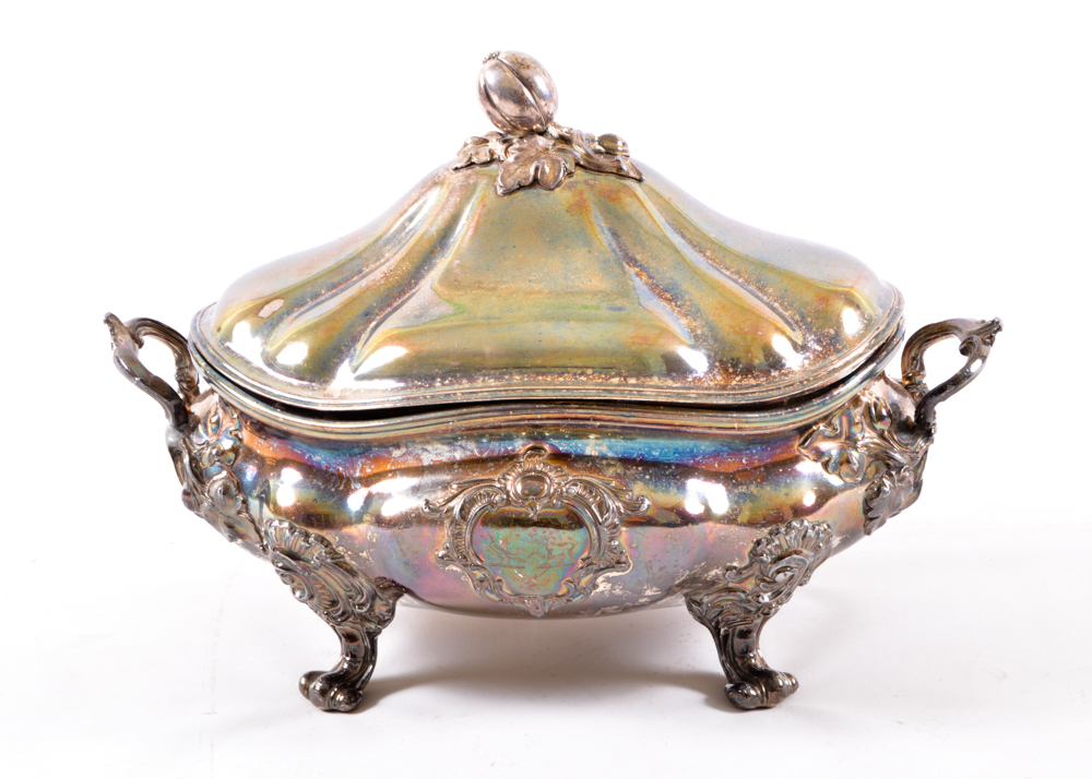 Silver Plated Rococo-Style Tureen
