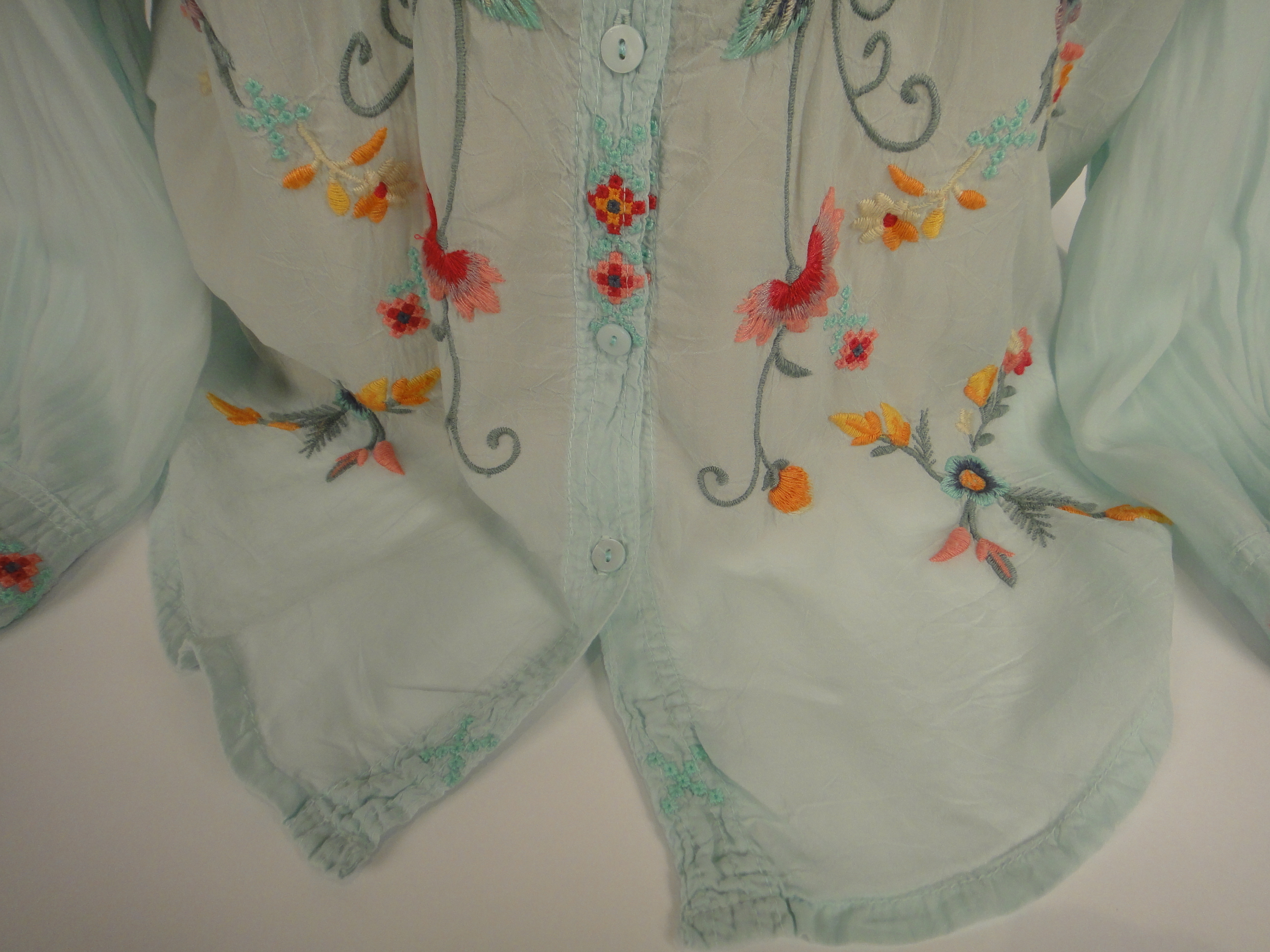 New Johnny Was Emroidered Vamina Blouse Size "S"