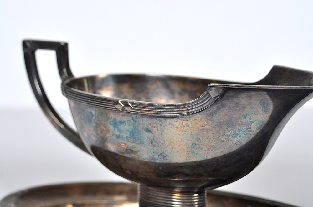 Alpacca Silver Tone Gravy Boat