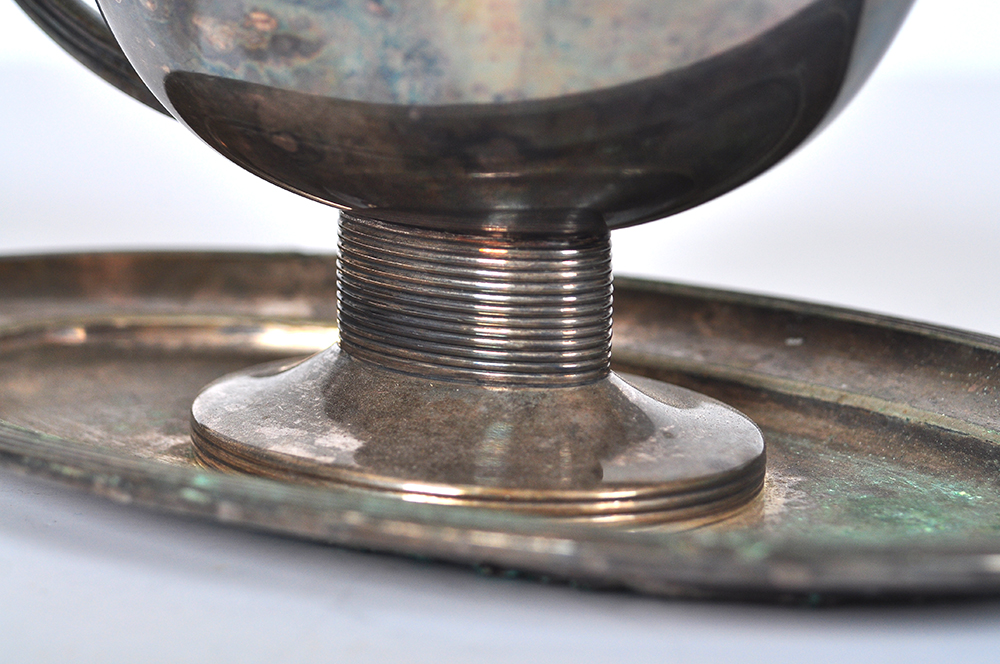 Alpacca Silver Tone Gravy Boat