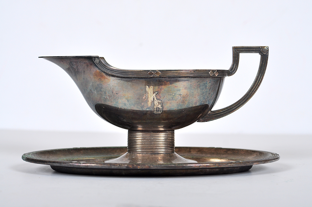 Alpacca Silver Tone Gravy Boat