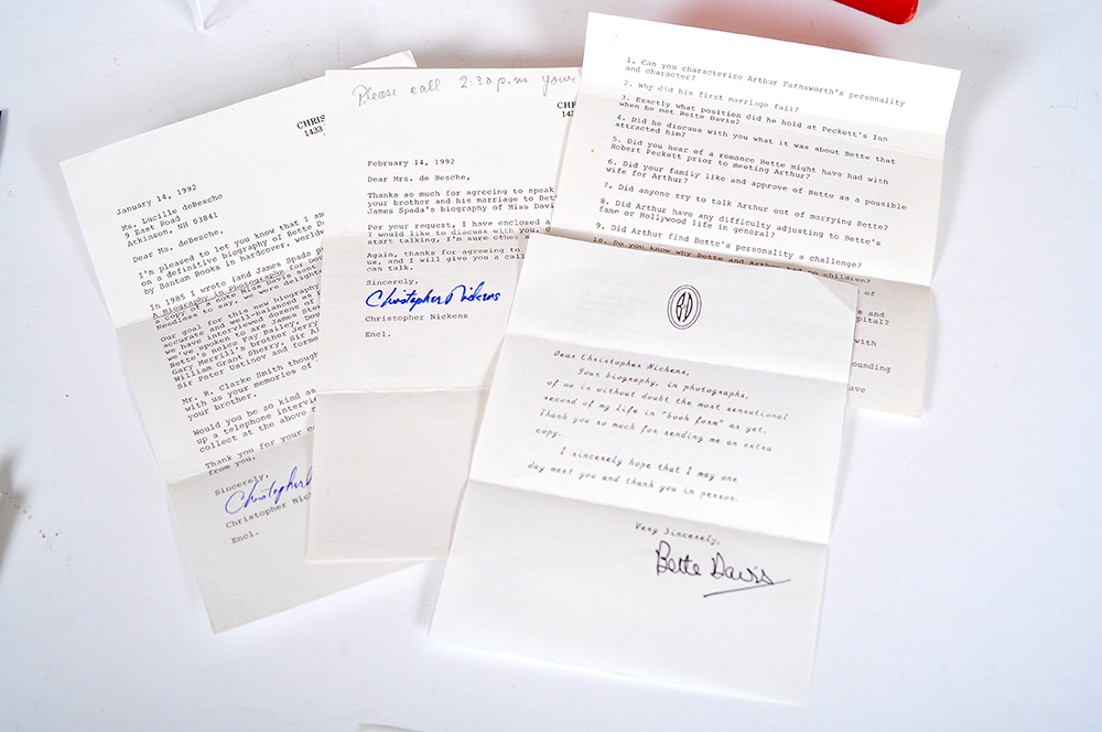 Bette Davis Personal Memorabilia