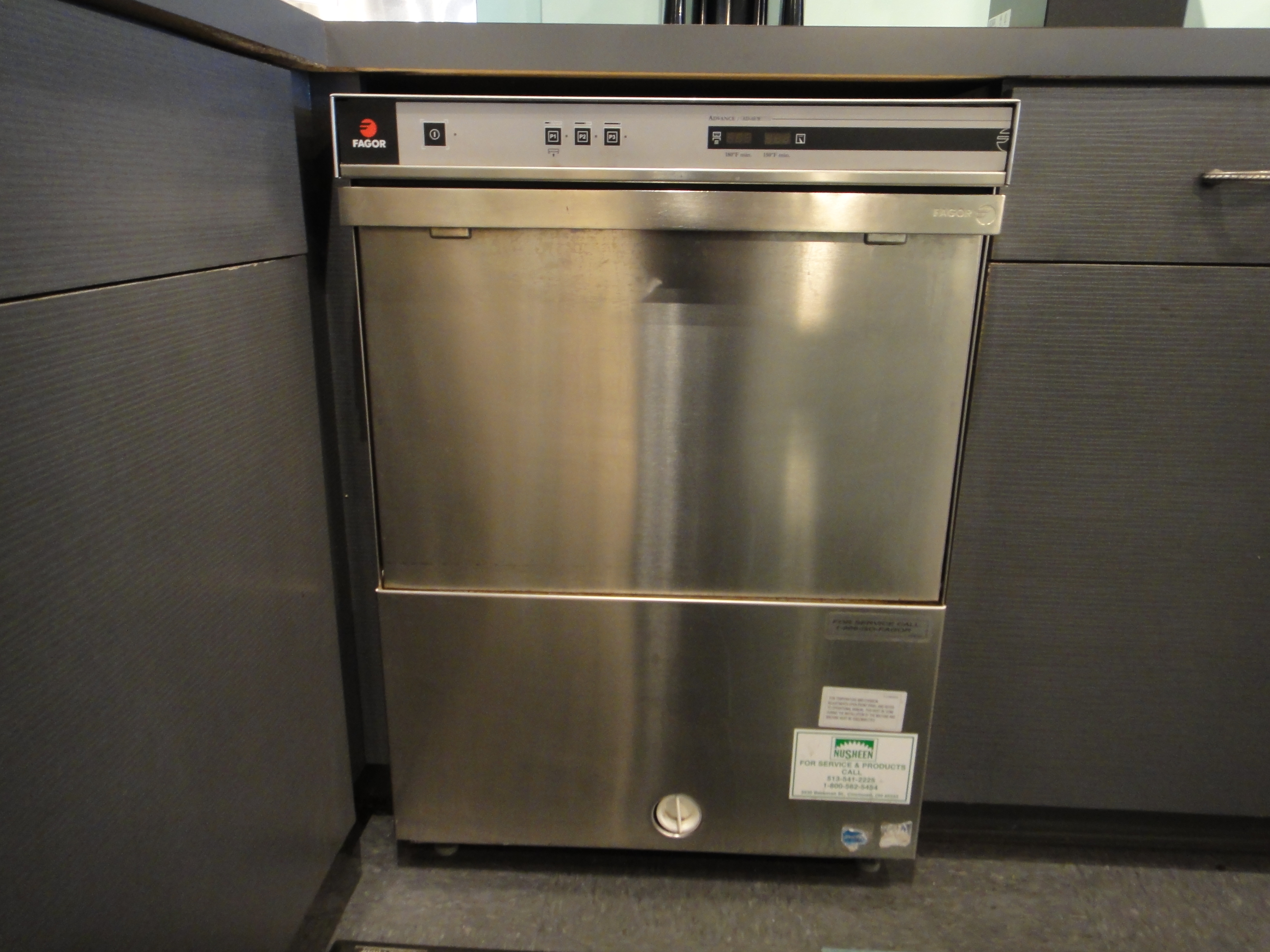 Fagor Model No. AD-48W Professional Under Counter Dishwasher
