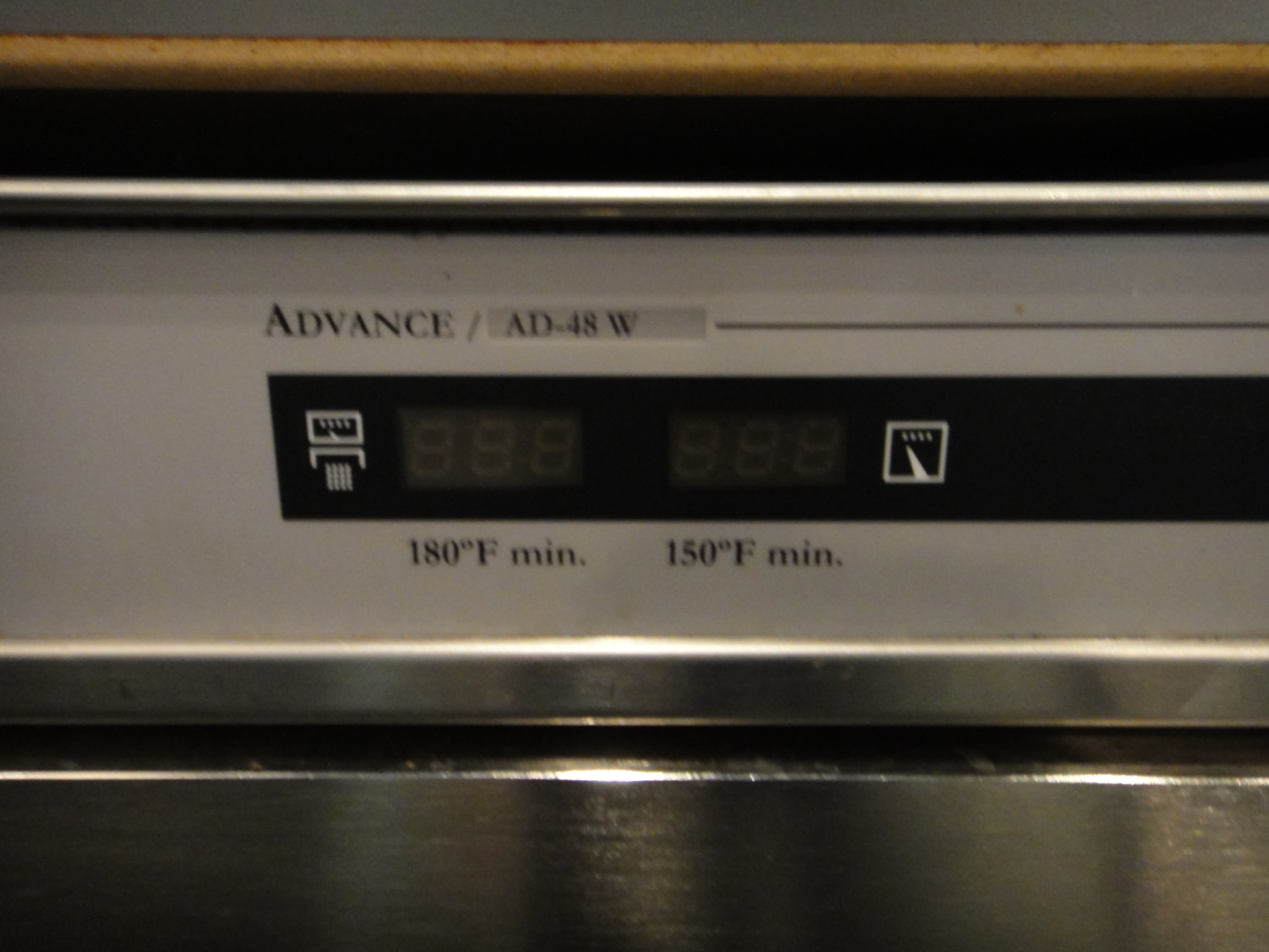 Fagor Model No. AD-48W Professional Under Counter Dishwasher