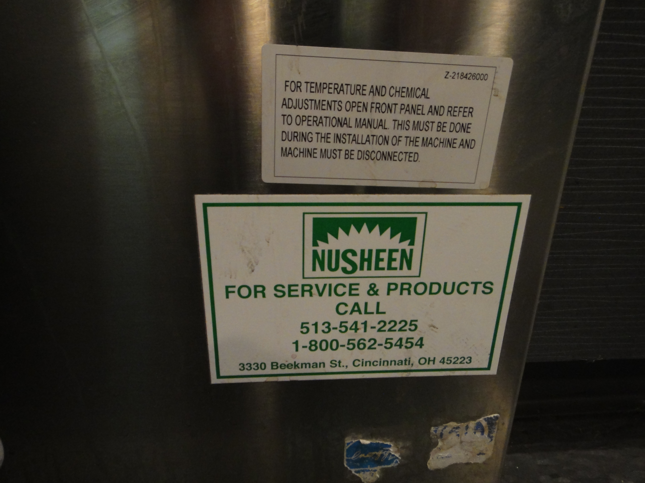 Fagor Model No. AD-48W Professional Under Counter Dishwasher