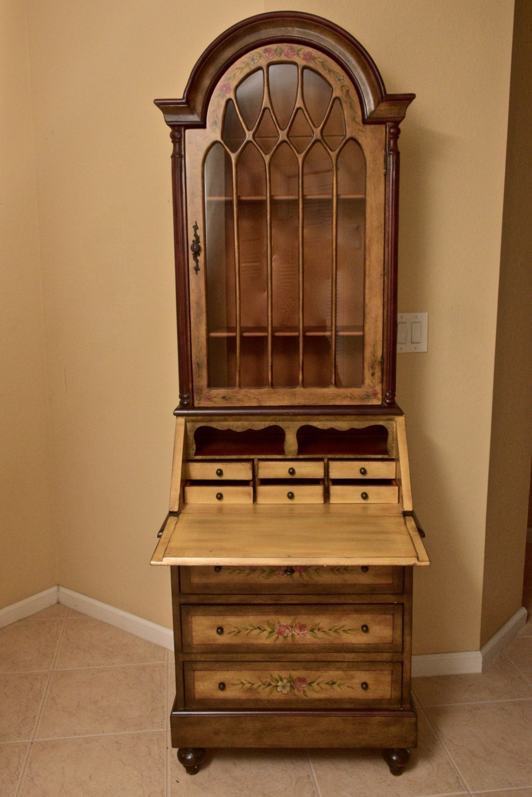 Small Secretary Desk with Hutch