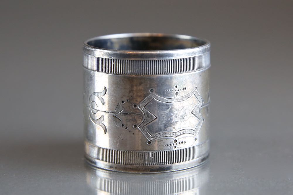 Two Antique Silver Plate Napkin Rings