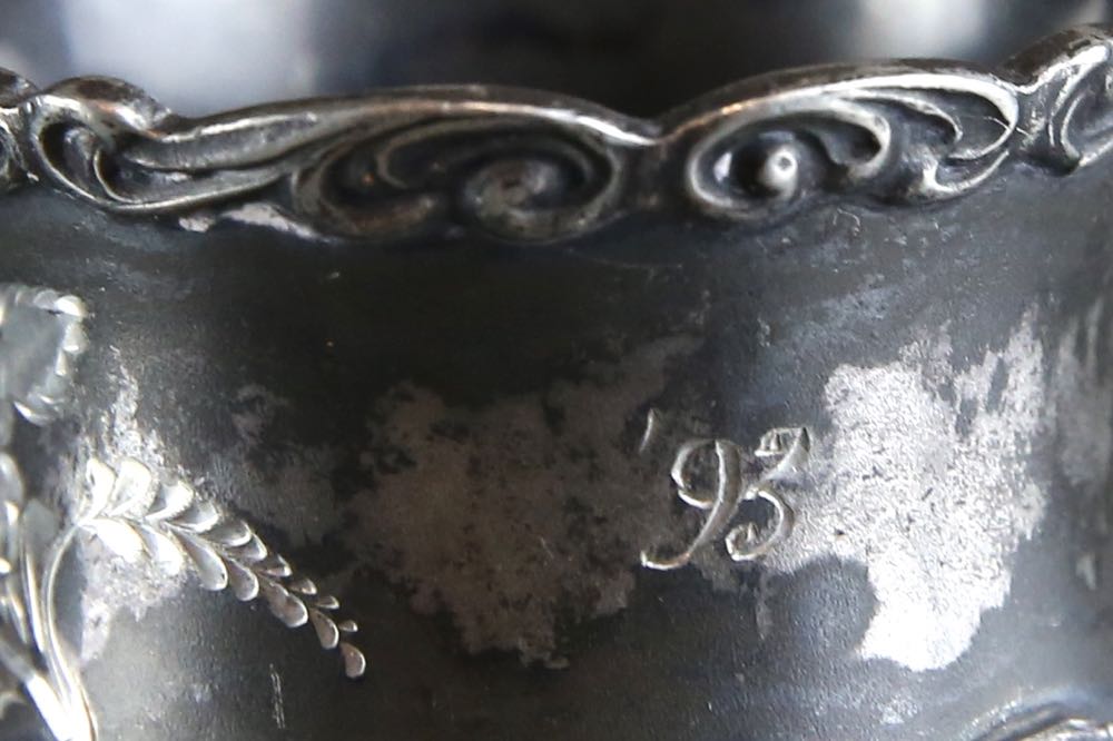 Two Antique Silver Plate Napkin Rings