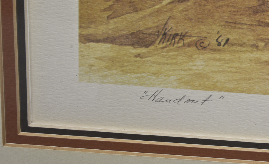 Print of "Handout" By Vera Kirk