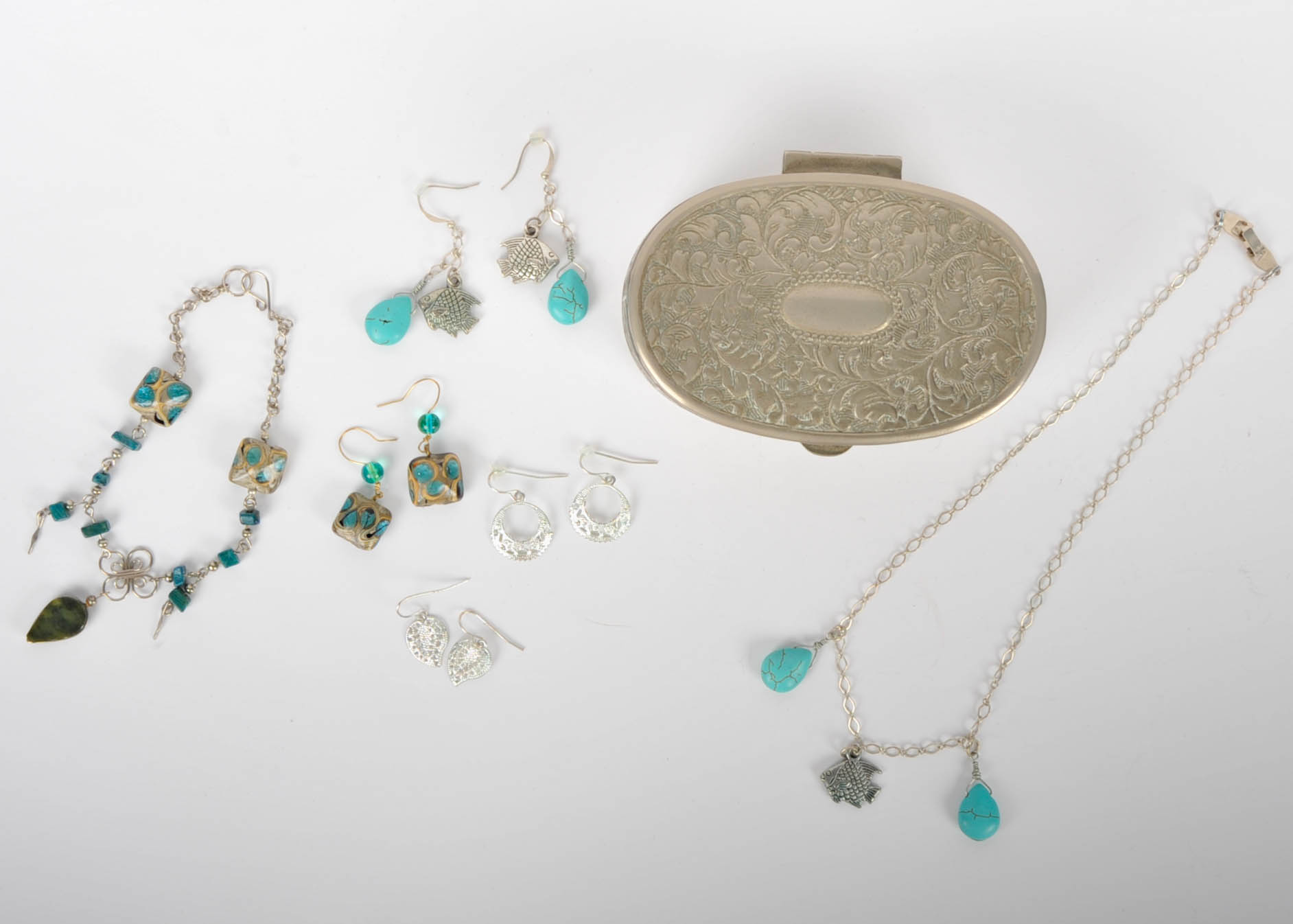 Turquoise Jewelry and Box