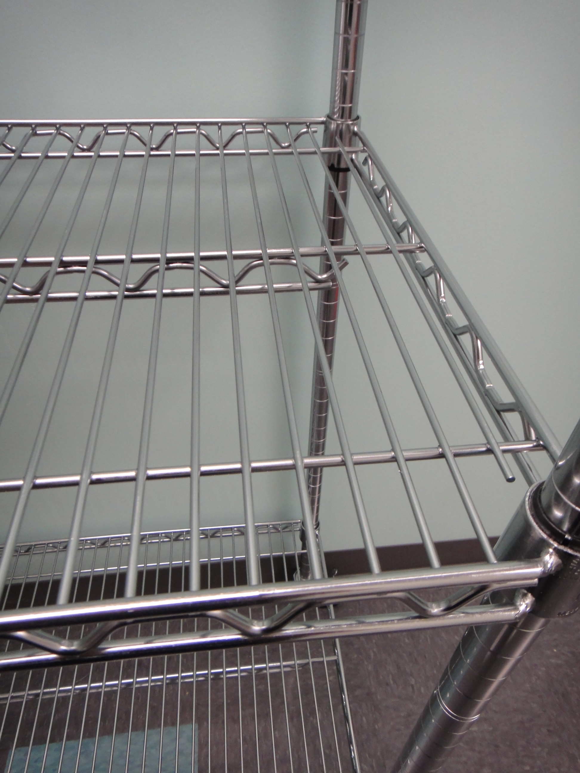 Four Shelf Seville Classics Commercial Steel Wire Shelving Unit