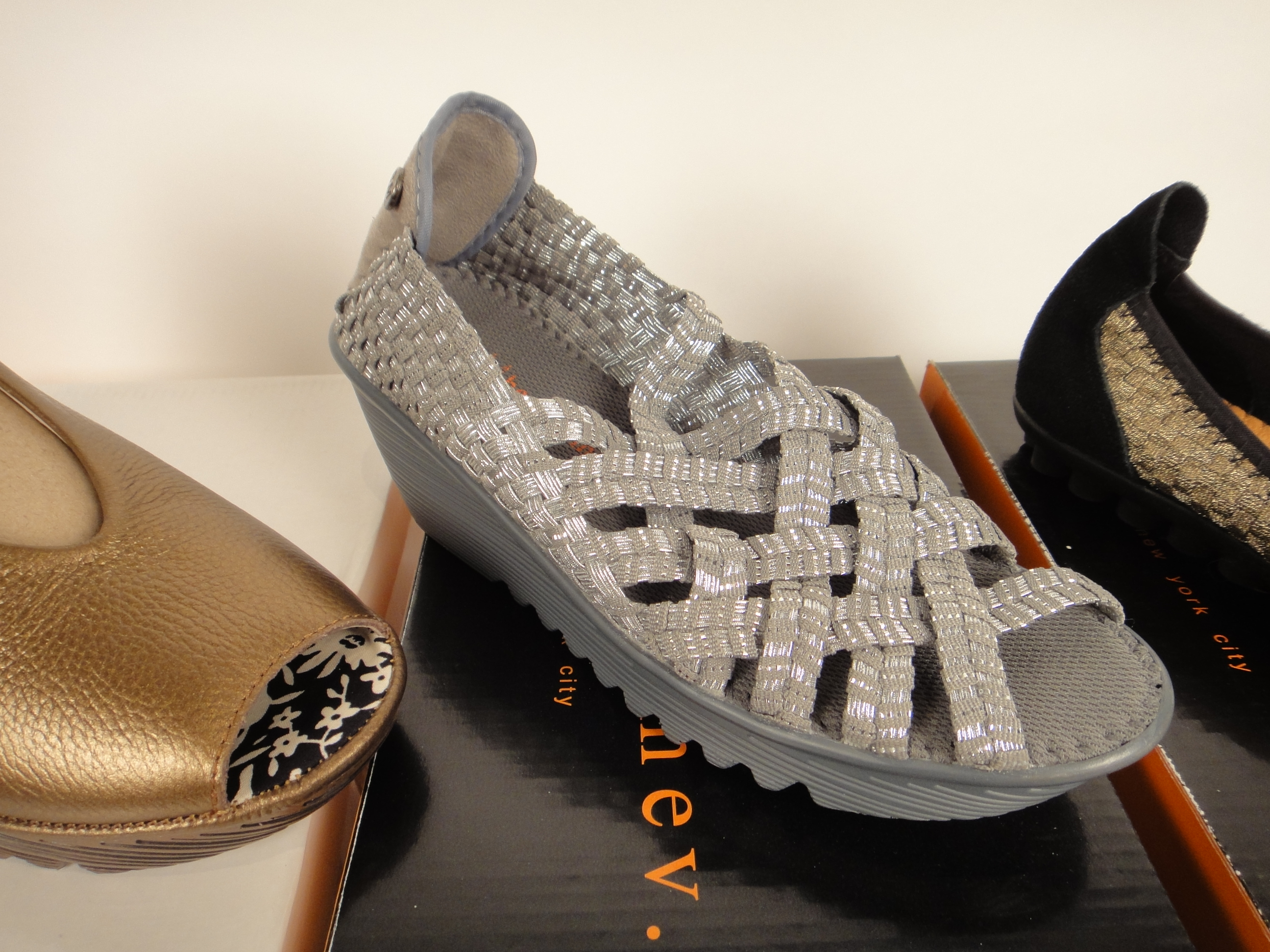 Three Pair of Lady's New Bernie Mev Shoes Size "7.5"