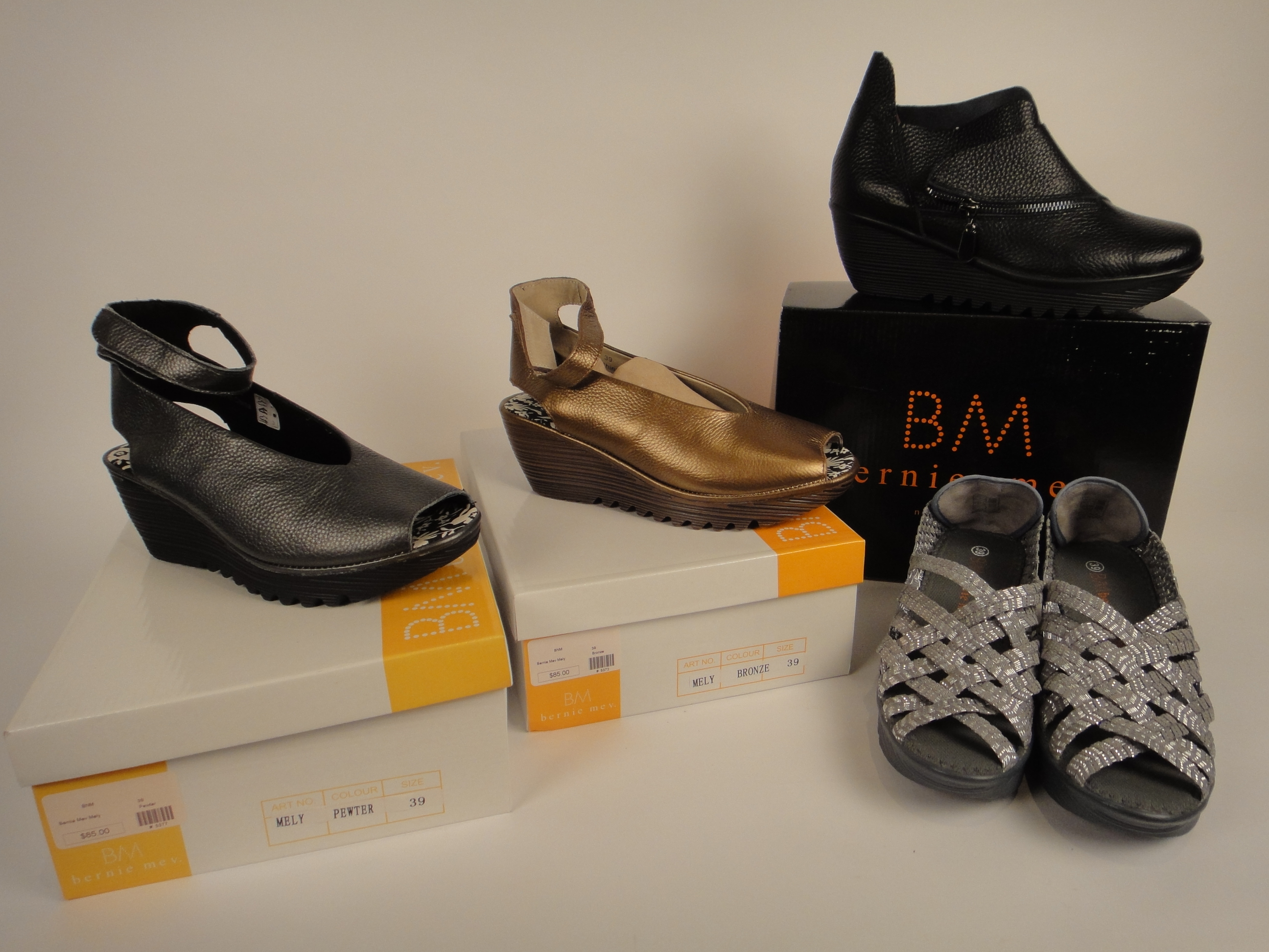 Four Pair of Lady's New Bernie Mev Shoes Size "8.5"