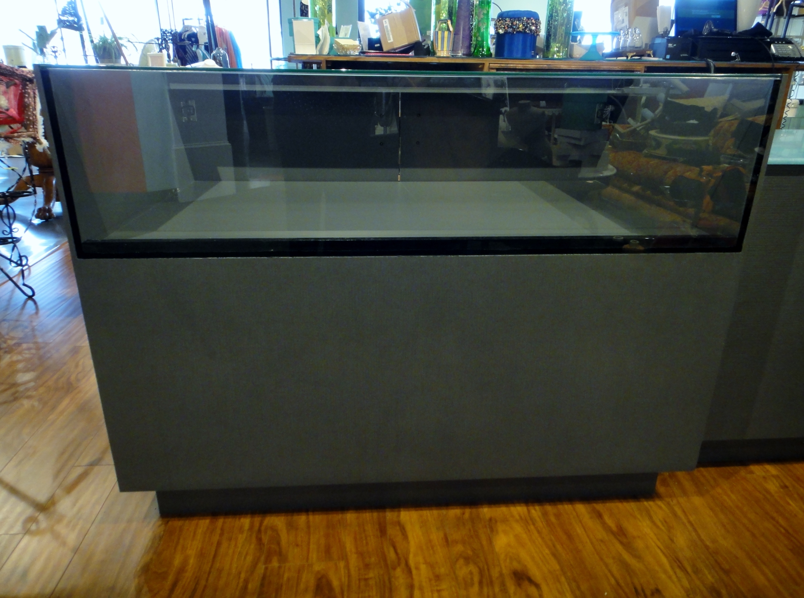 Custom Lighted Showcase by Thomas Cabinets