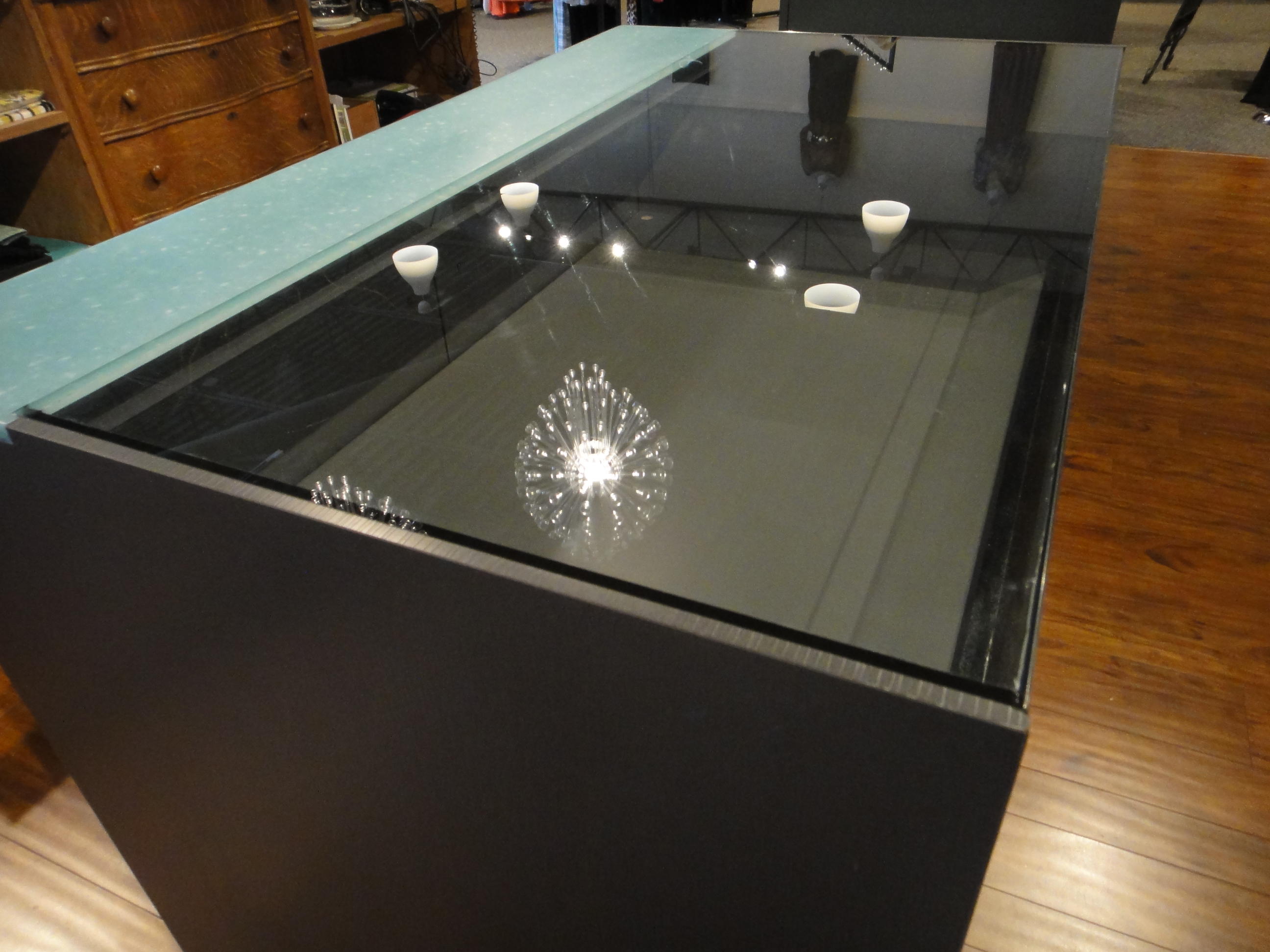 Custom Lighted Showcase by Thomas Cabinets