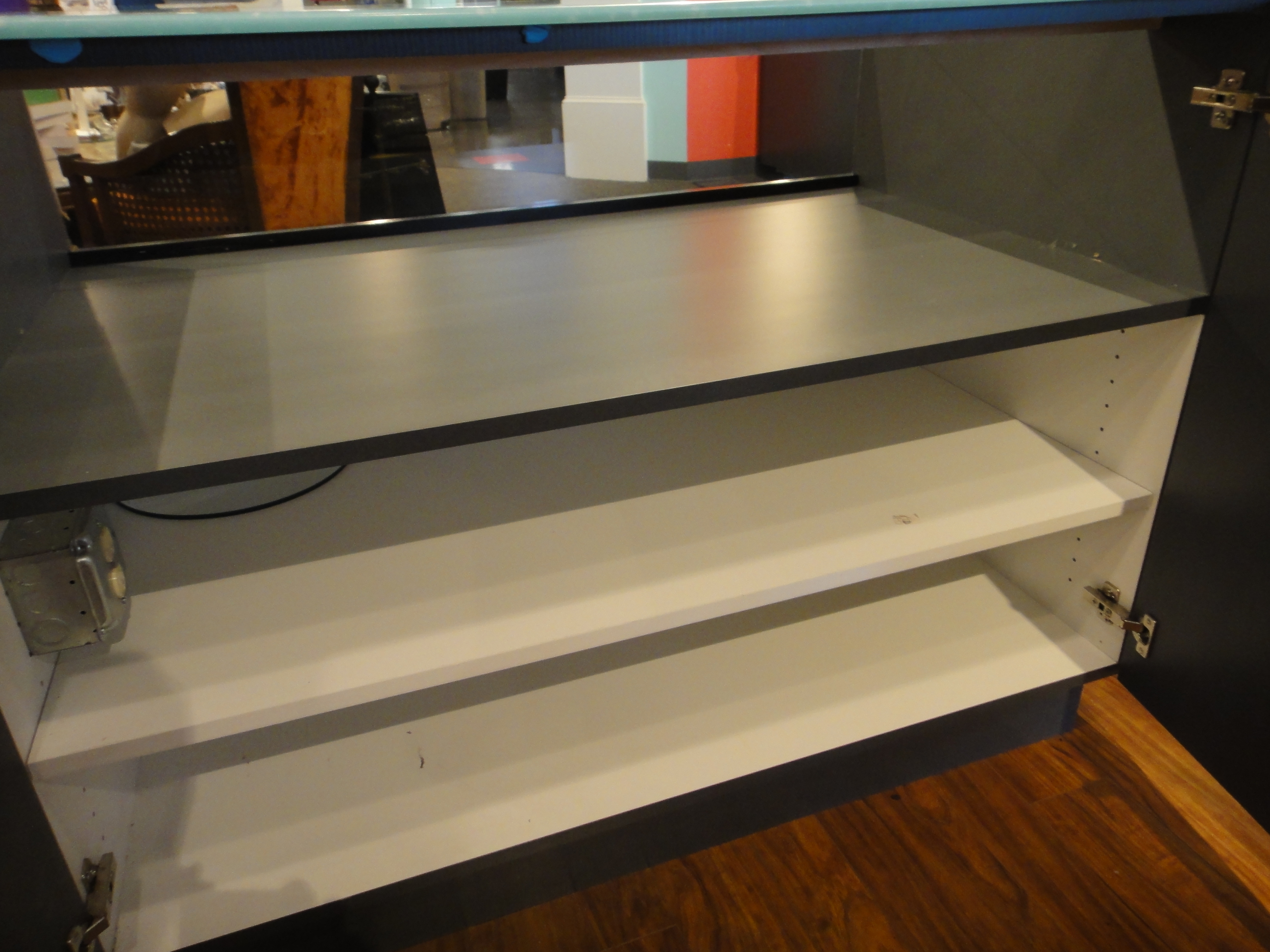 Custom Lighted Showcase by Thomas Cabinets