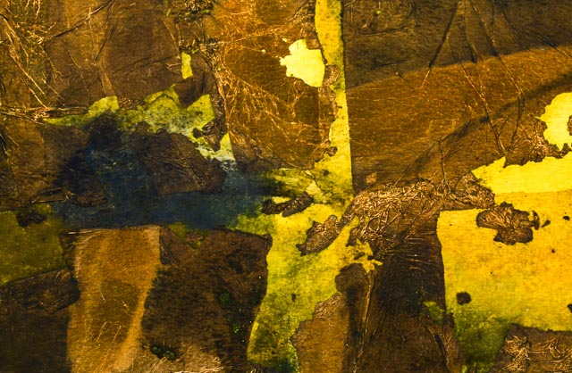 "Ancient Fragment" Mixed Media Painting by Neil Di Teresa