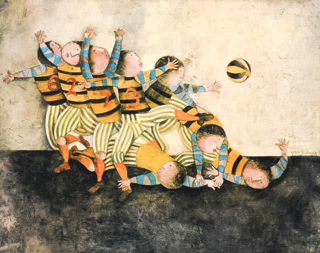 Offset Lithograph of Graciela Boulanger's "The Team"