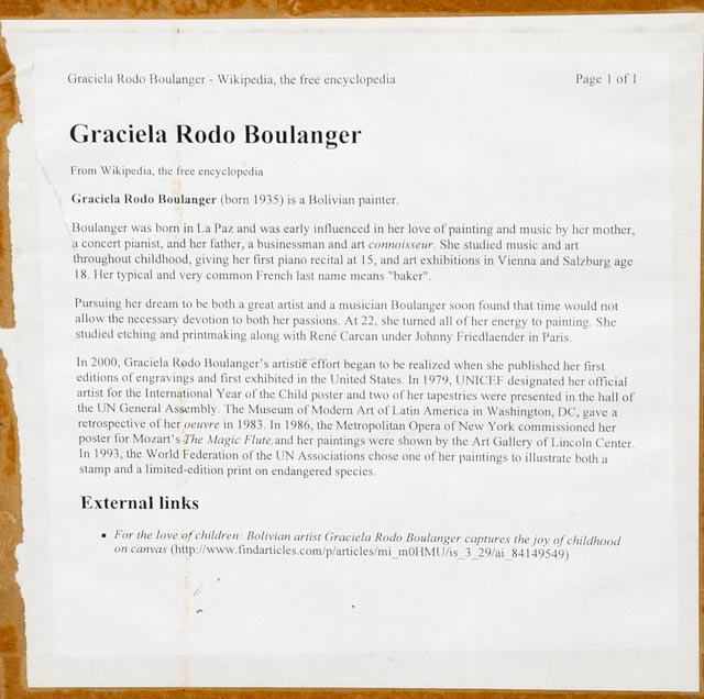 Offset Lithograph of Graciela Boulanger's "The Team"