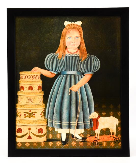 Pair of Paul Jamieson Folk Art Prints