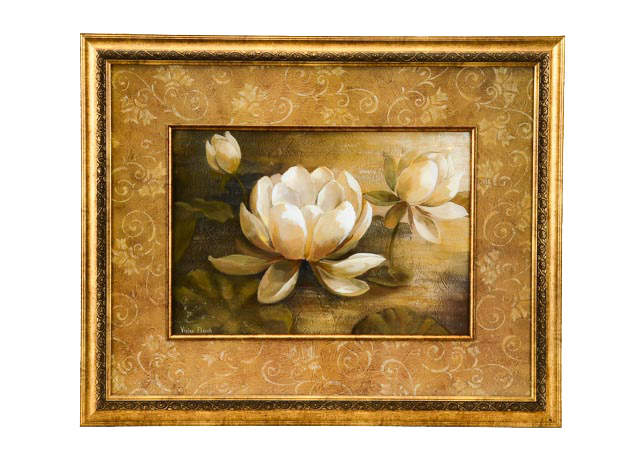 Offset Lithograph of Vivian Flasch Magnolia Painting