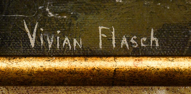 Offset Lithograph of Vivian Flasch Magnolia Painting