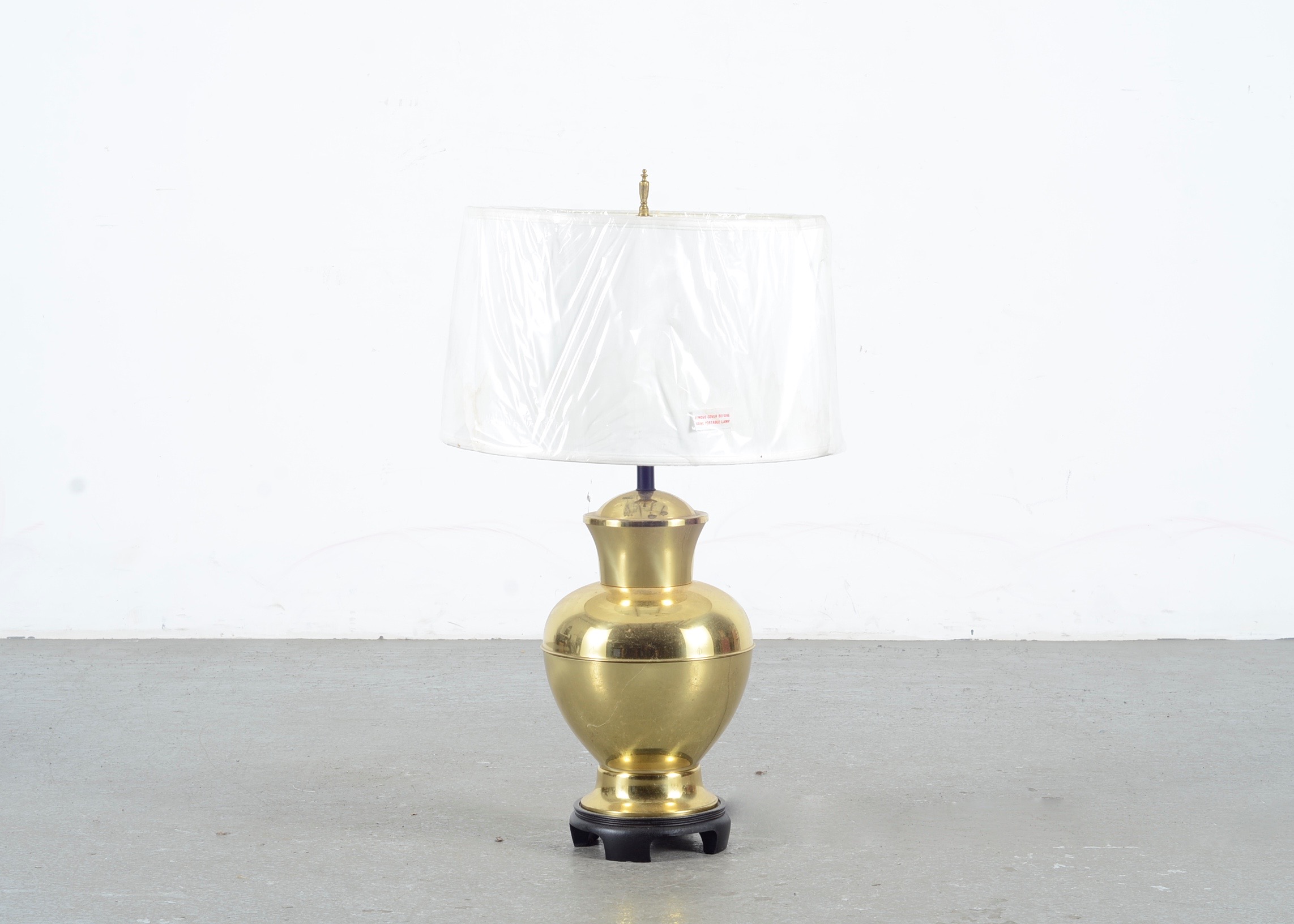 Brass Lamp with Shade