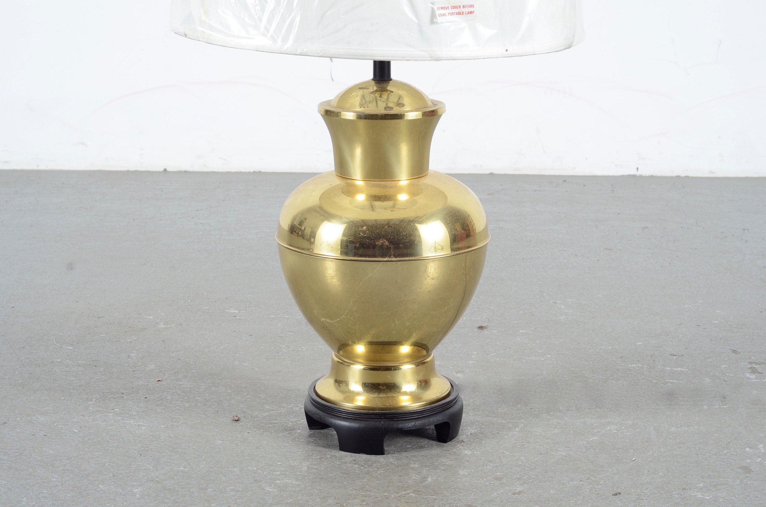 Brass Lamp with Shade