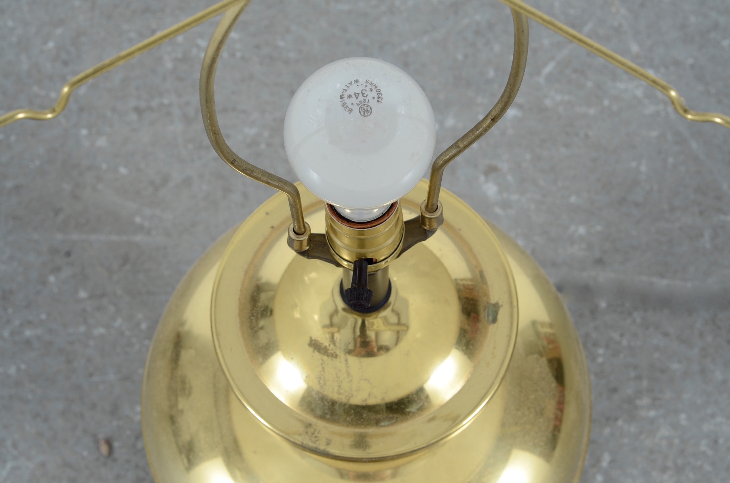 Brass Lamp with Shade