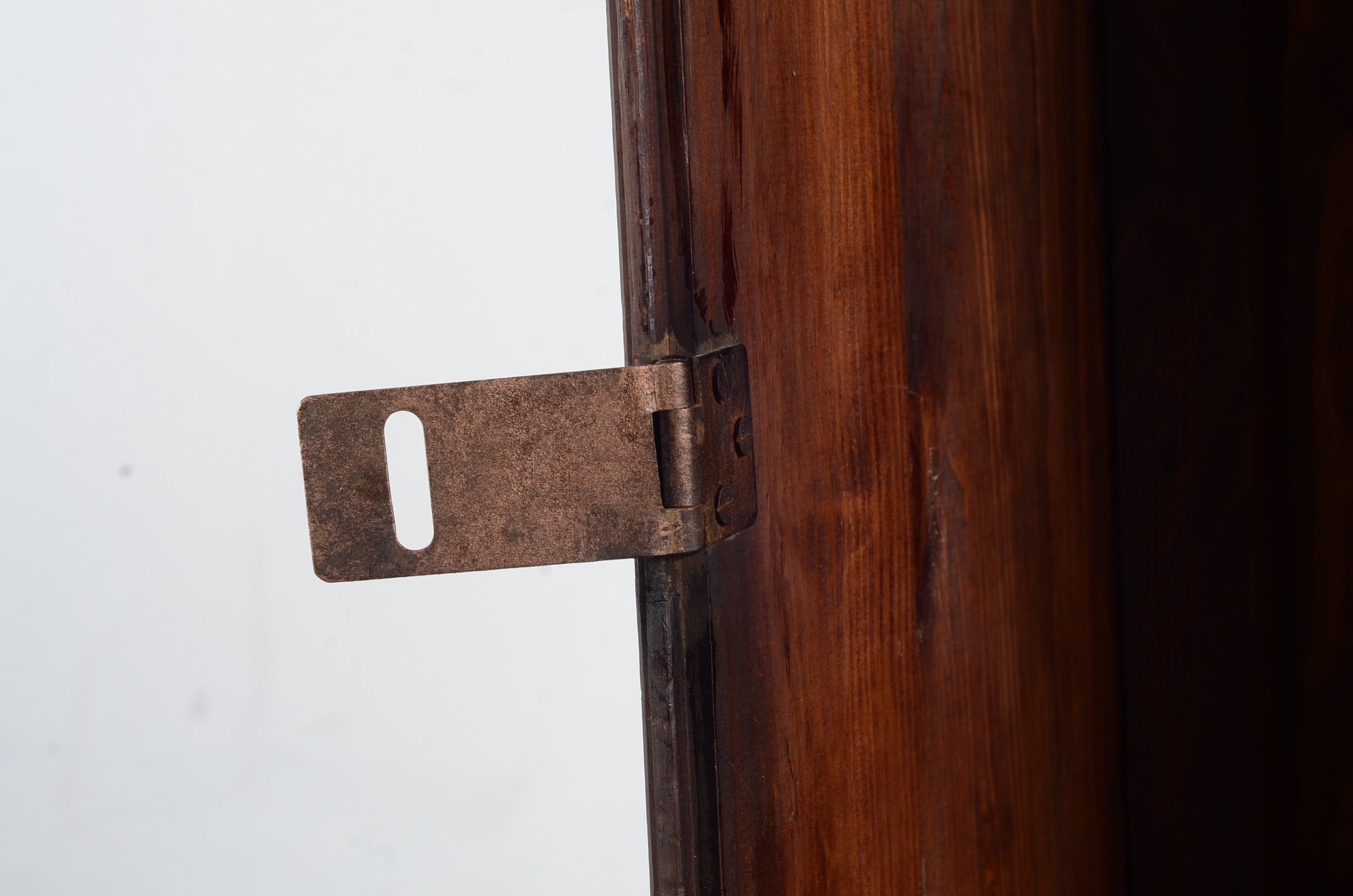 Pine Wood Slat Storage Cabinet