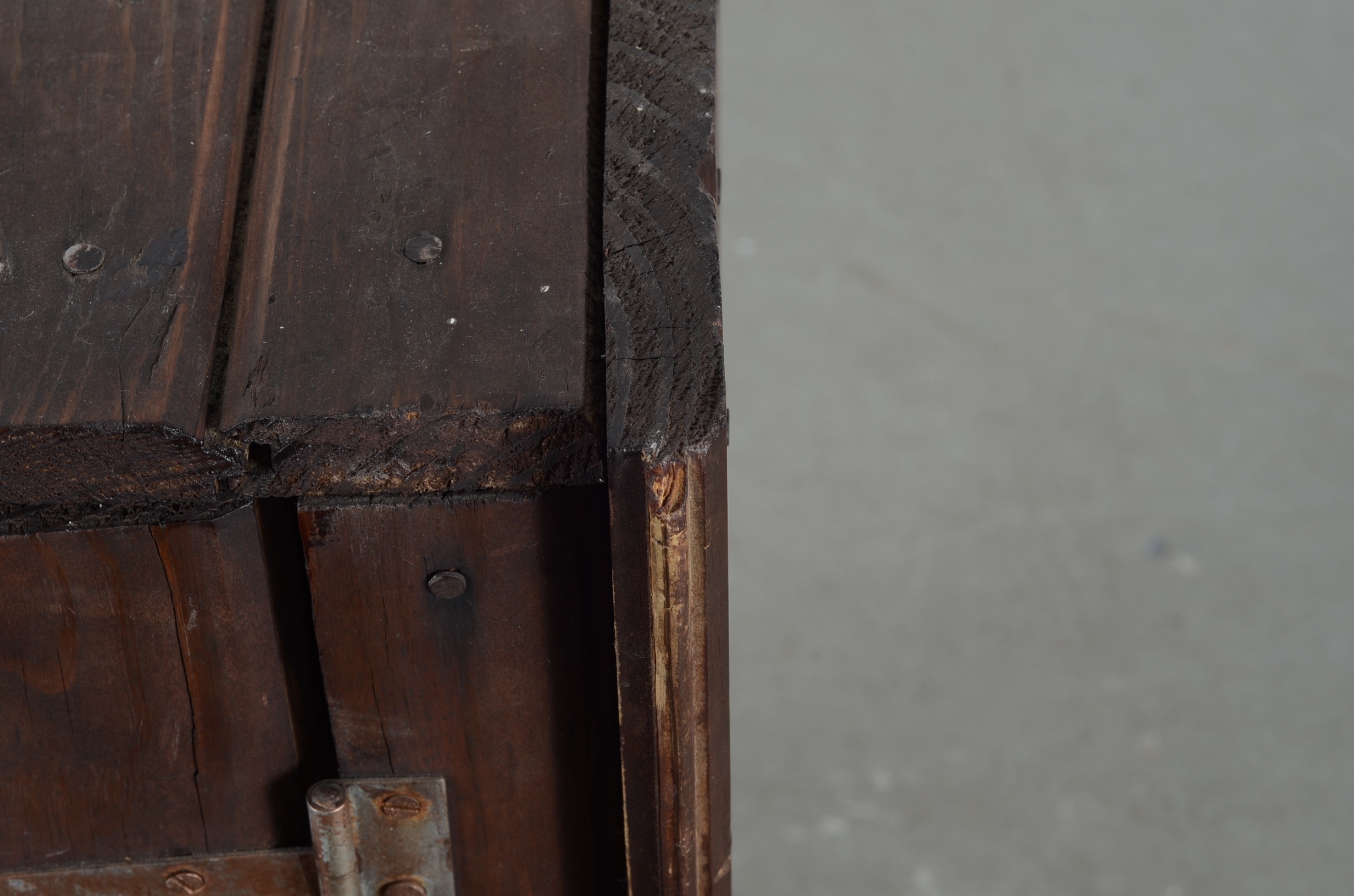 Pine Wood Slat Storage Cabinet