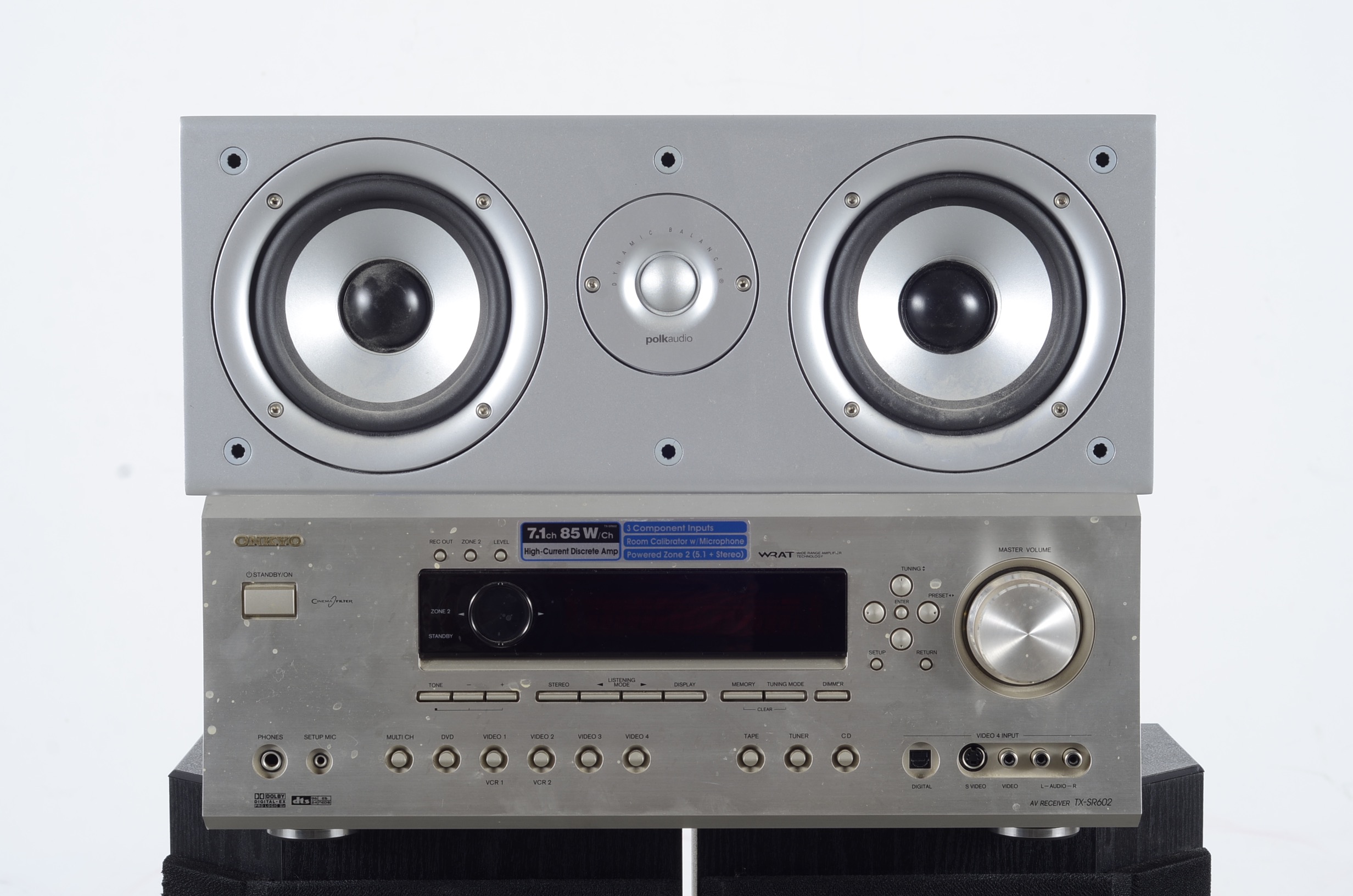 Home Audio Bundle Subwoofer AV Receiver Bose Speaker Pair