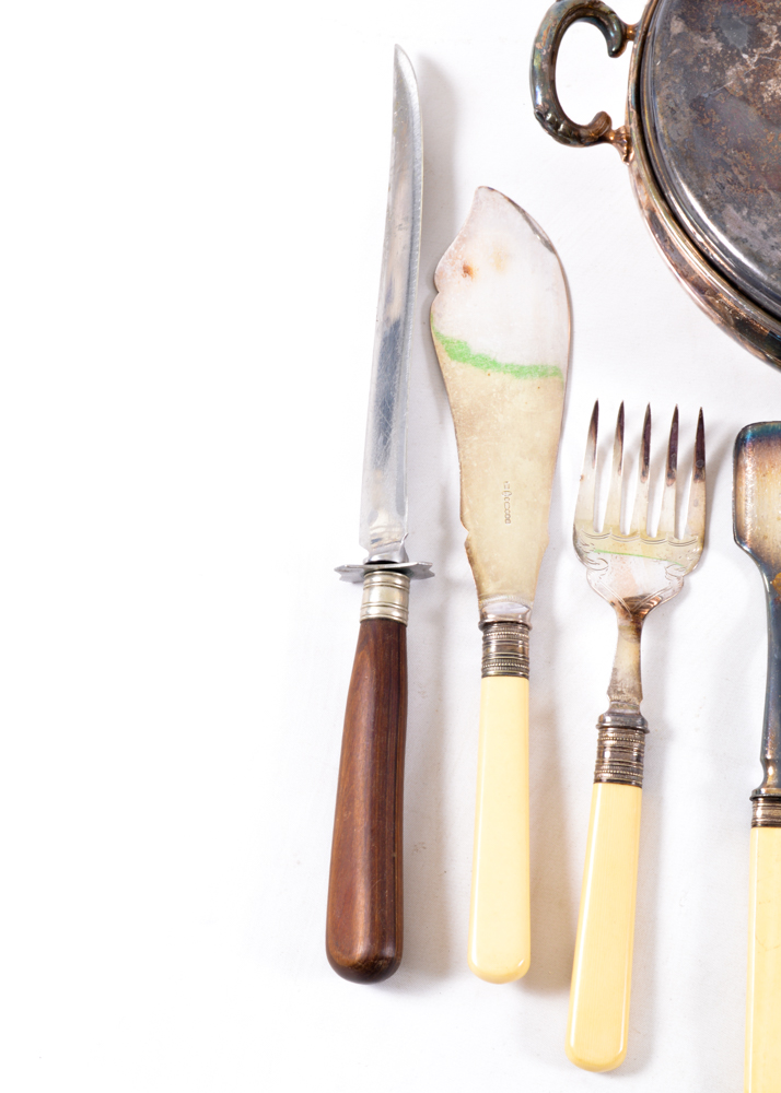 Assorted Silver Plated Serving Utensils