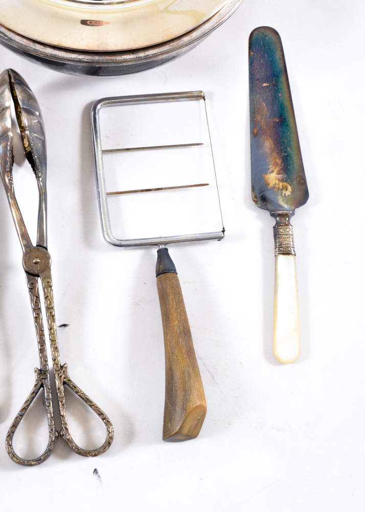 Assorted Silver Plated Serving Utensils