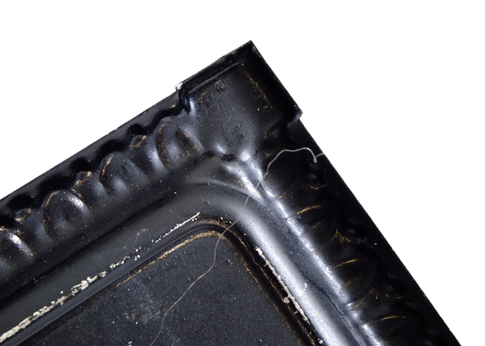 Tin and Wood Matchstick Holder with Fox