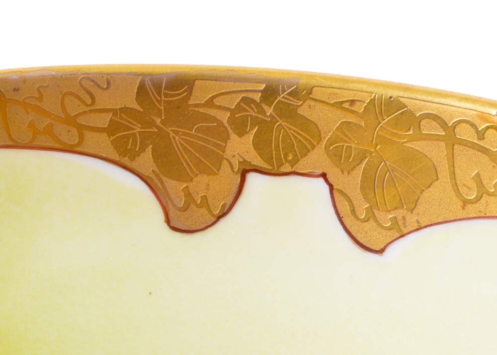 T&V Limoges France Hand-Painted Porcelain Bowl