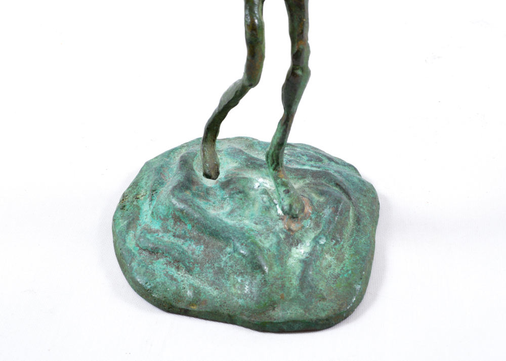 Cast Bronze Fly Fisherman Statuette