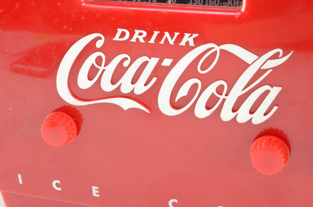 Coca Cola Red Cooler Cassette Tape Radio