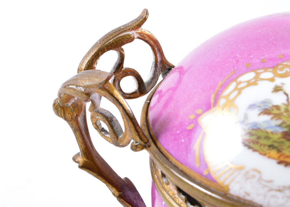 Meissen Style Lidded Compote Urn