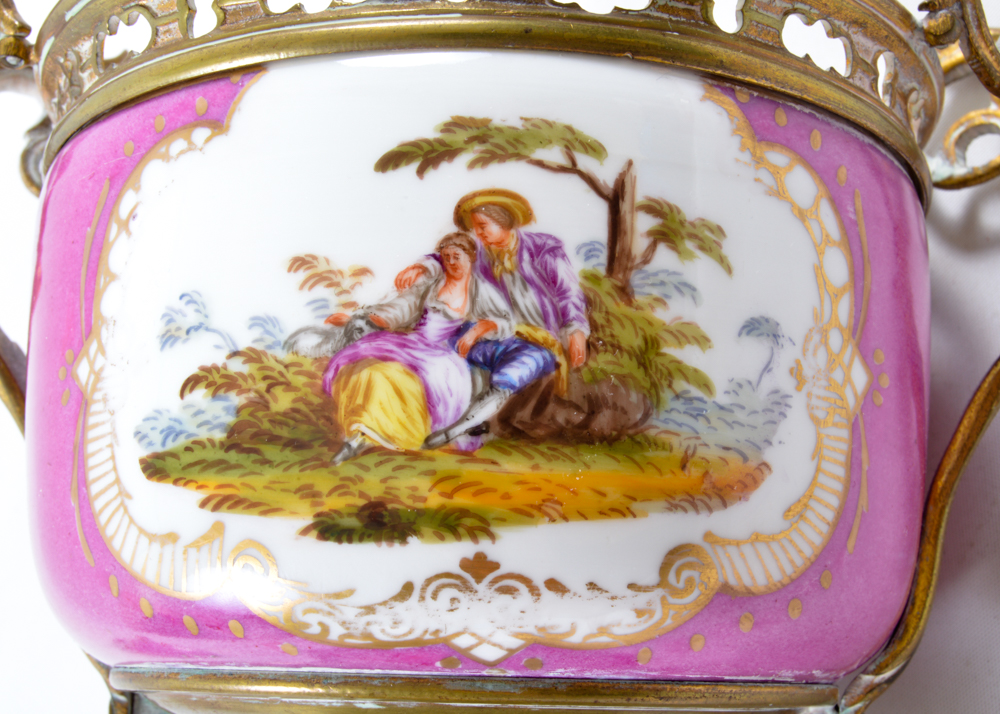 Meissen Style Lidded Compote Urn