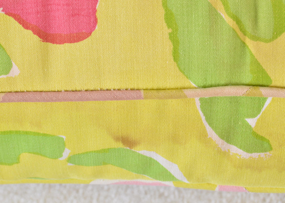 Chartreuse Floral Print Love Seat