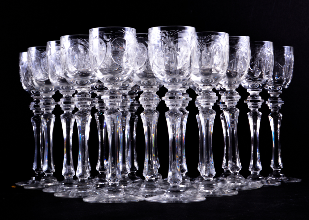Set of Stemware and Glass Tumblers