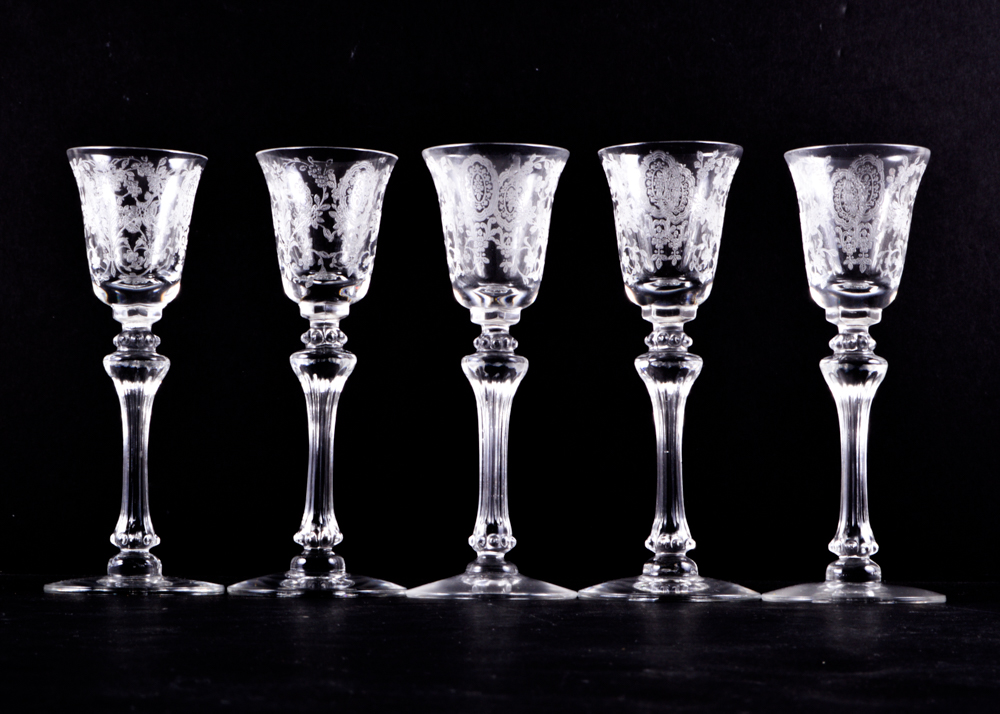 Set of Stemware and Glass Tumblers