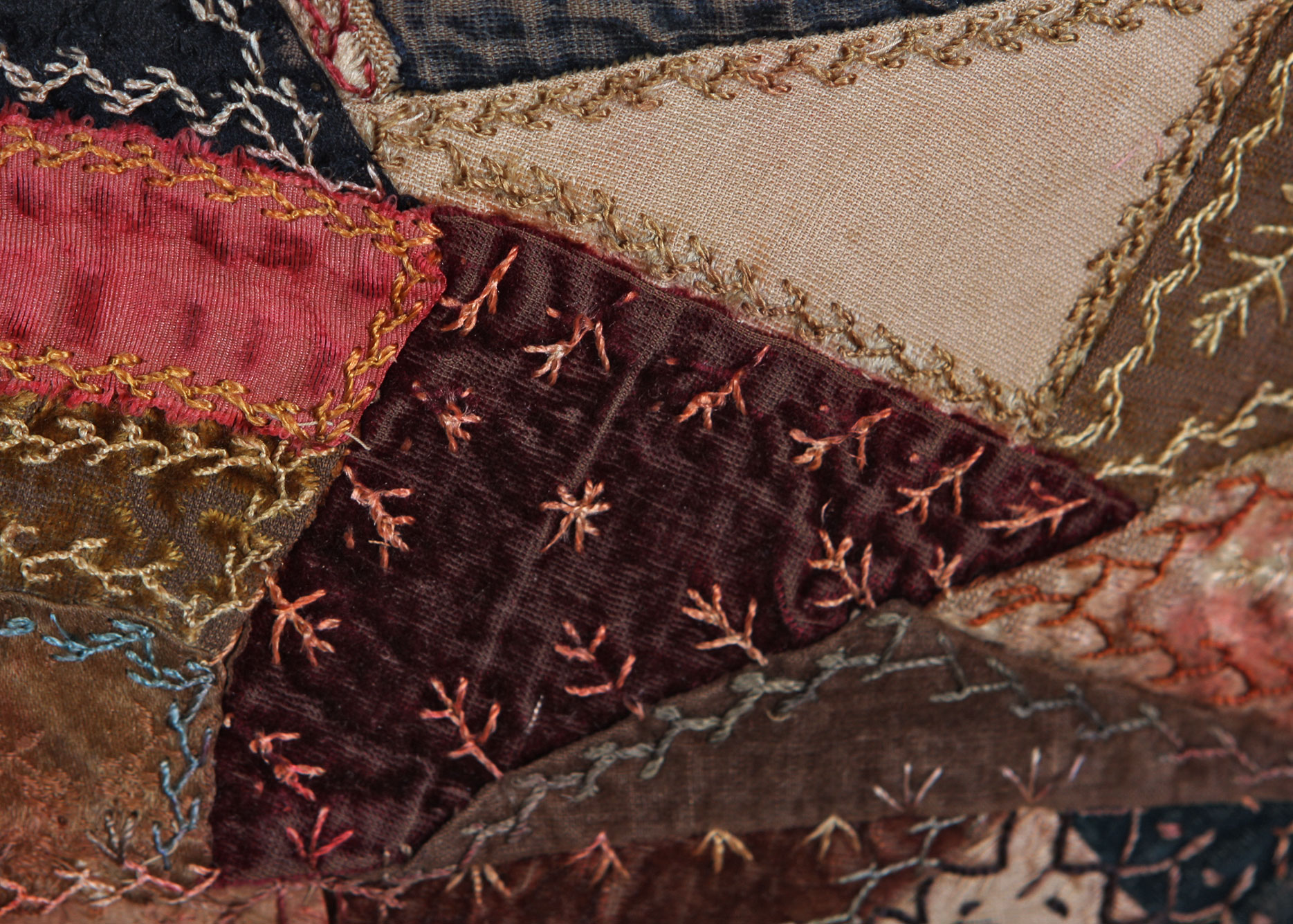 Vintage Crazy Patchwork Quilt